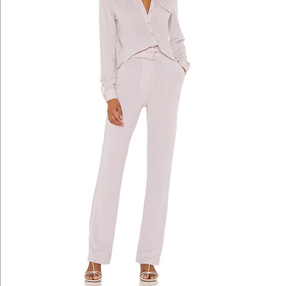 REVOLVE Song Of Style Nori Pant Silver Lilac NWT